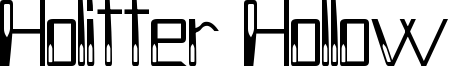 Holitter Hollow Font