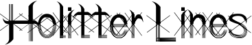 Holitter Lines Font