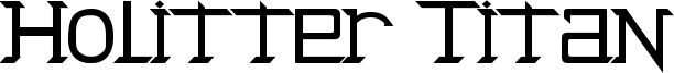 Holitter Titan Font