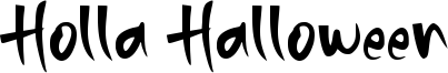 Holla Halloween Font