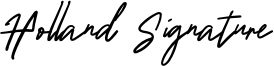 Holland Signature Font