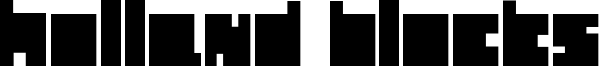Holland Blocks Font