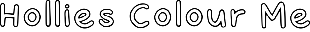 Hollies Colour Me Font