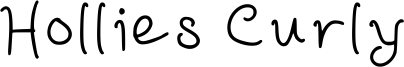 Hollies Curly Font