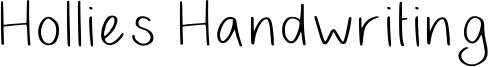 Hollies Handwriting Font