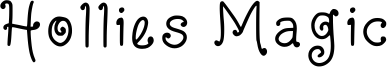 Hollies Magic Font
