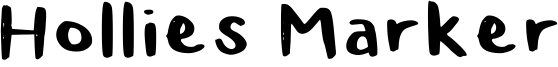Hollies Marker Font