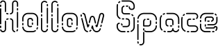 Hollow Space Font