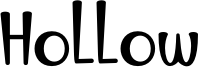 Hollow Font