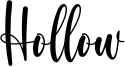 Hollow Font