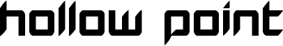 Hollow Point Font