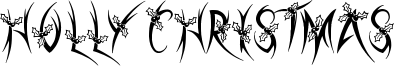 Holly Christmas Font