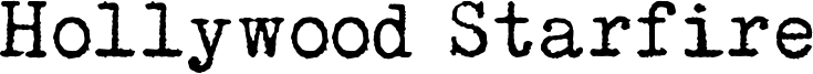 Hollywood Starfire Font