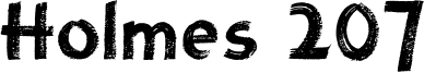 Holmes 207 Font