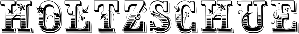 Holtzschue Font