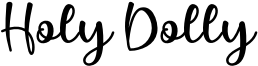 Holy Dolly Font