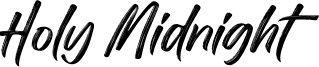 Holy Midnight Font
