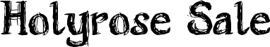 Holyrose Sale Font