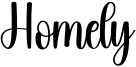 Homely Font