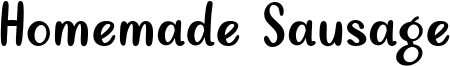 Homemade Sausage Font