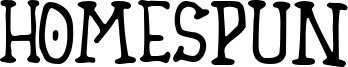 Homespun Font