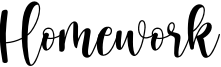 Homework Font