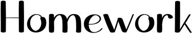 Homework Font