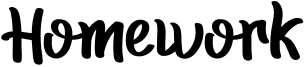 Homework Font