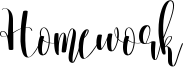 Homework Font