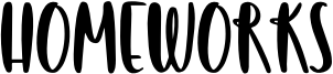 Homeworks Font