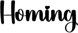 Homing Font
