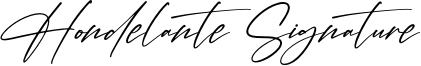 Hondelante Signature Font
