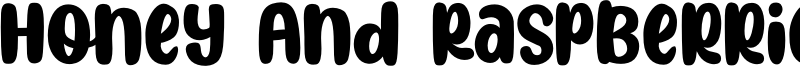 Honey And Raspberries Font