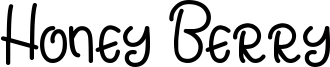 Honey Berry Font
