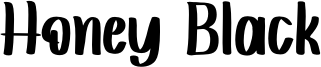 Honey Black Font