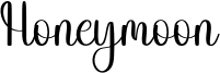 Honeymoon Font