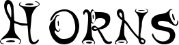 Horns Font
