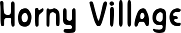 Horny Village Font