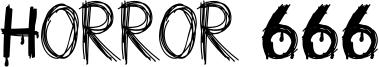Horror 666 Font