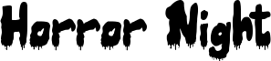 Horror Night Font