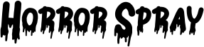 Horror Spray Font