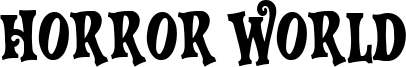 Horror World Font