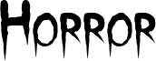Horror Font