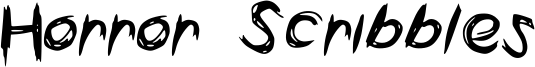 Horror Scribbles Font