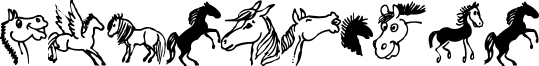 Horsedings Font