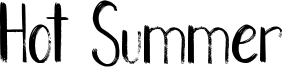Hot Summer Font