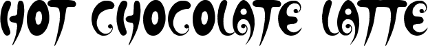 Hot Chocolate Latte Font