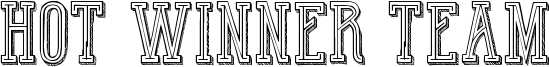 Hot Winner Team Font