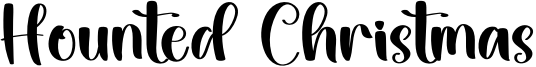 Hounted Christmas Font