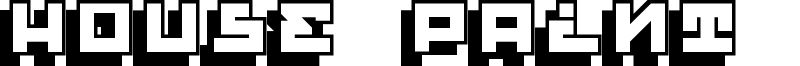 House Paint Shadow Font